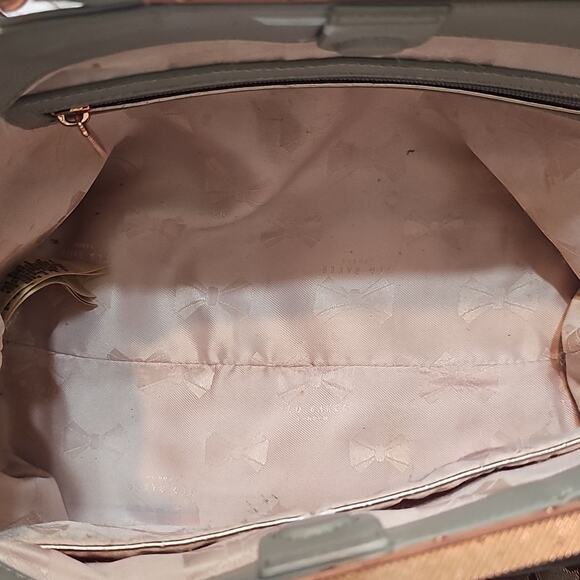 Ted Baker Anabel Large Leather Gray Women's  Tote Bag ( No Crossbody Strap) - Picture 12 of 16